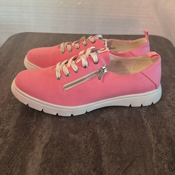 Heavenly Feet Heavenly Feet Womens Zip Lace Trainer - Pink. Size US 10 - Picture 2 of 7